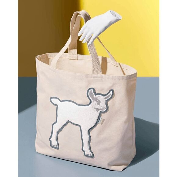NEW XL Limited Edition Beekman 1802 Goatie Linen Tote - Picture 1 of 3